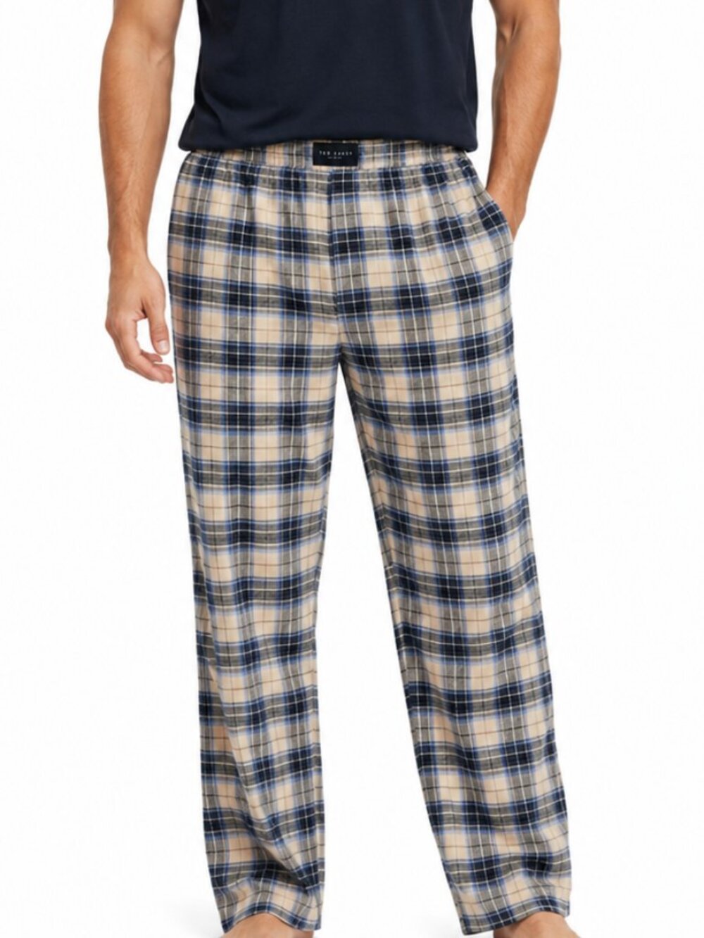 TED BAKER Men's Luxe Print Pajama Pants In Checker Mens Size Large NWT